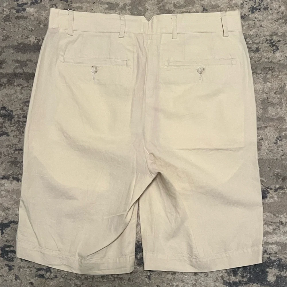 Cremieux Newport Chino Shorts Men’s Size 29 Cream Color Cotton Preppy Summer